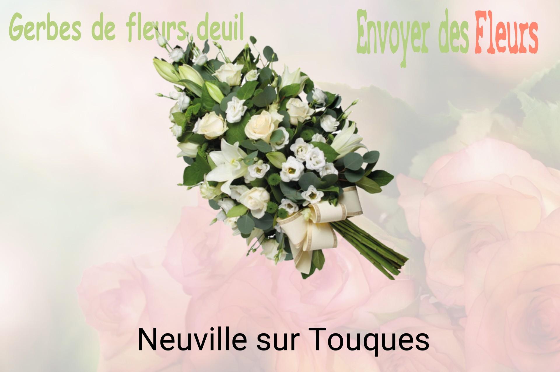 Gerbe de fleurs de deuil livrée à Neuville-sur-Touques